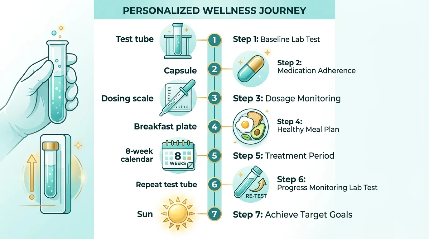 Пошаговая дорожная карта весеннего витаминного протокола: от анализа крови до поддерживающей дозы в семи шагах